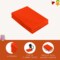 FabricLA Acrylic Felt Sheets for Crafts - Precut 9" X 12" Inches (20 cm X 30 cm) Felt Squares - Use Felt Fabric Craft Sheets for DIY, Costume, and Decoration | Neon Orange - 6 Pieces